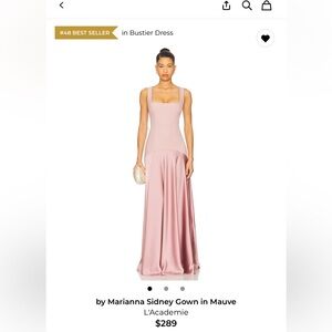 L'Academie Mauve Maxi Dress